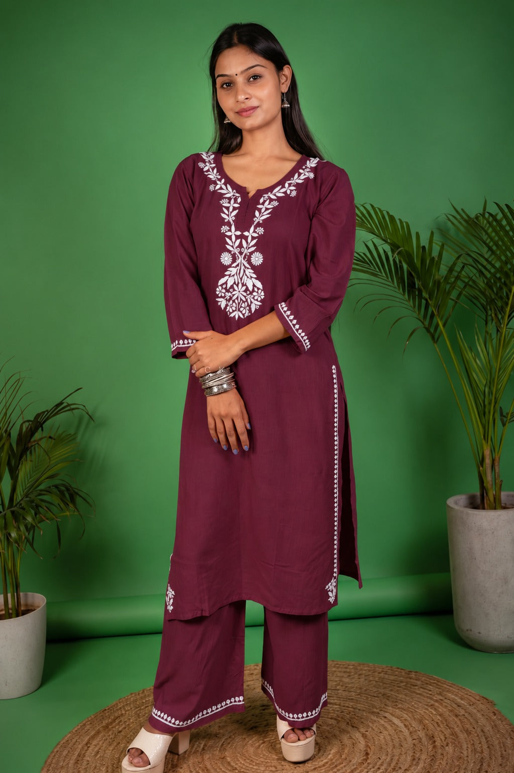 maroon rayon 