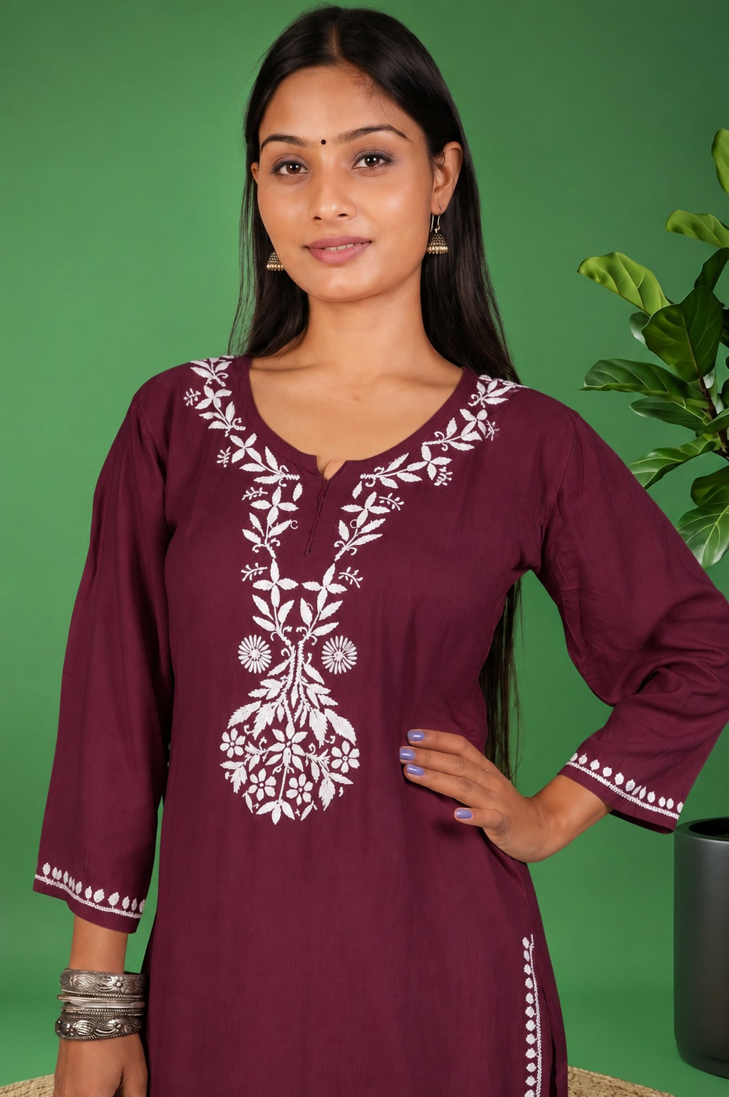 maroon rayon 