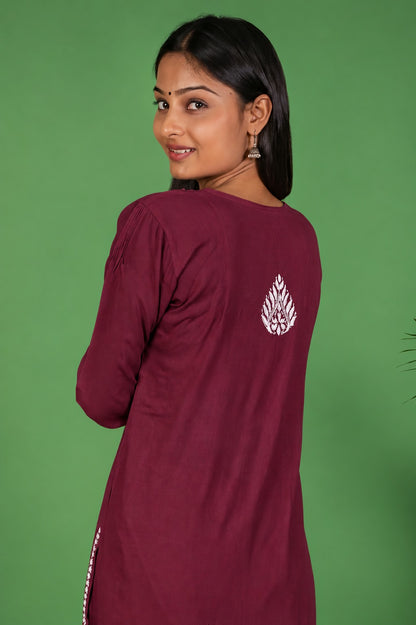 maroon rayon 